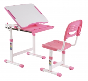 Birou si scaun roz pt. copii C3